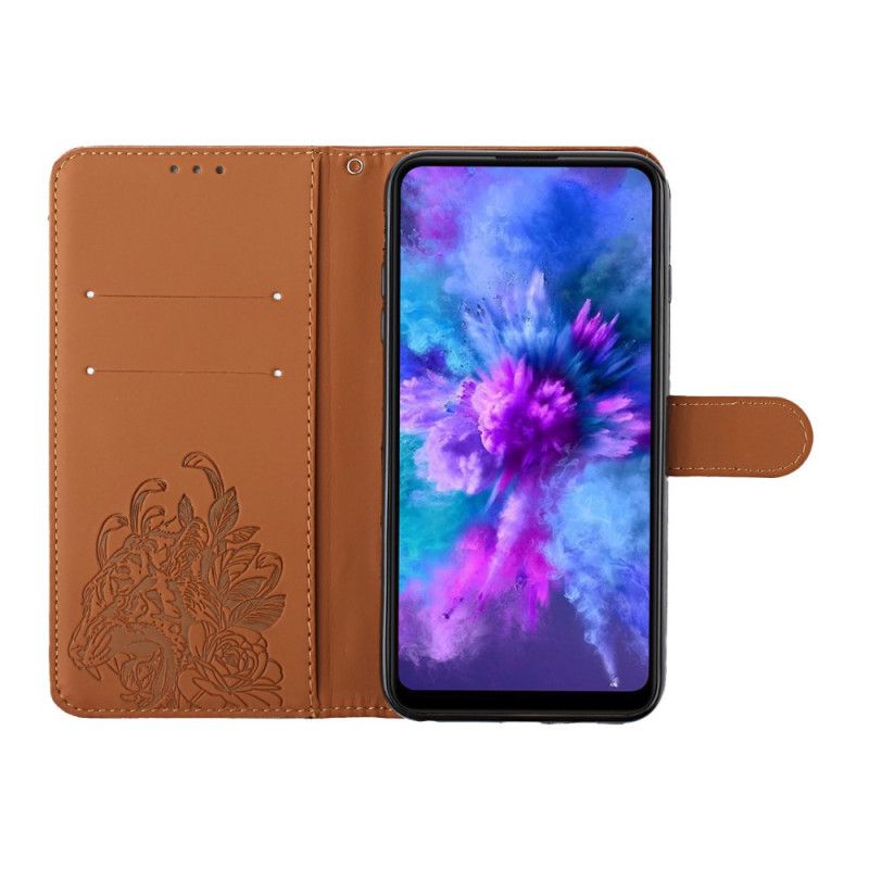 Folio Deksel Samsung Galaxy A13 5g Tiger Baroque Strap