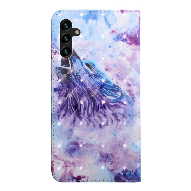 Folio Deksel Samsung Galaxy A13 5g Wolf Watercolor