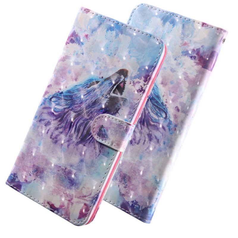 Folio Deksel Samsung Galaxy A13 5g Wolf Watercolor