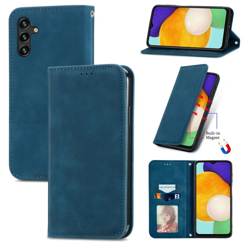 Folio Deksel Til Samsung Galaxy A13 5g Skin-touch Vintage Design