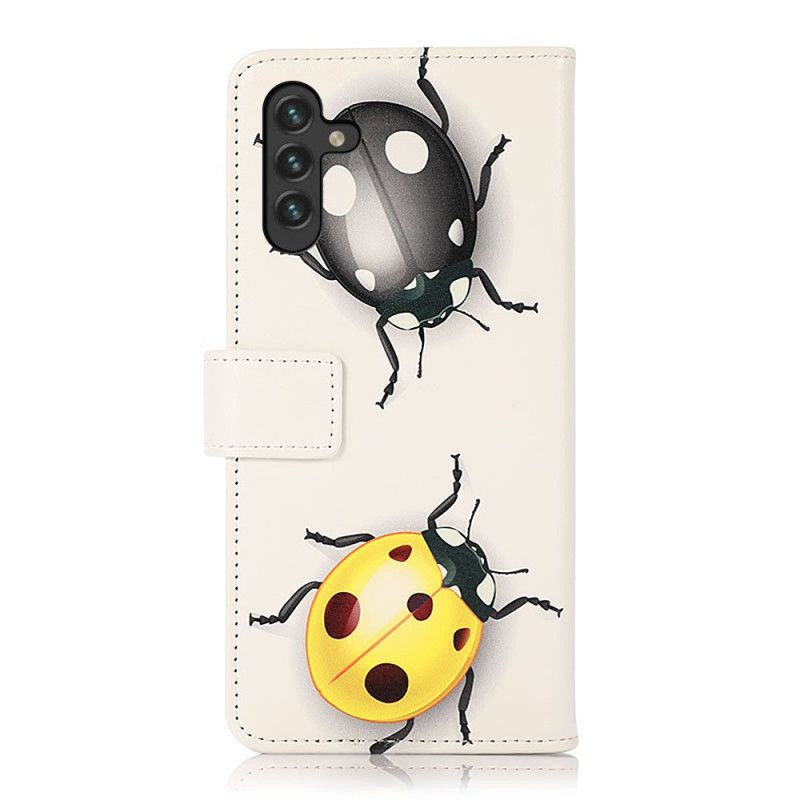 Lærdeksel Folio Deksel Samsung Galaxy A13 5g Ladybugs