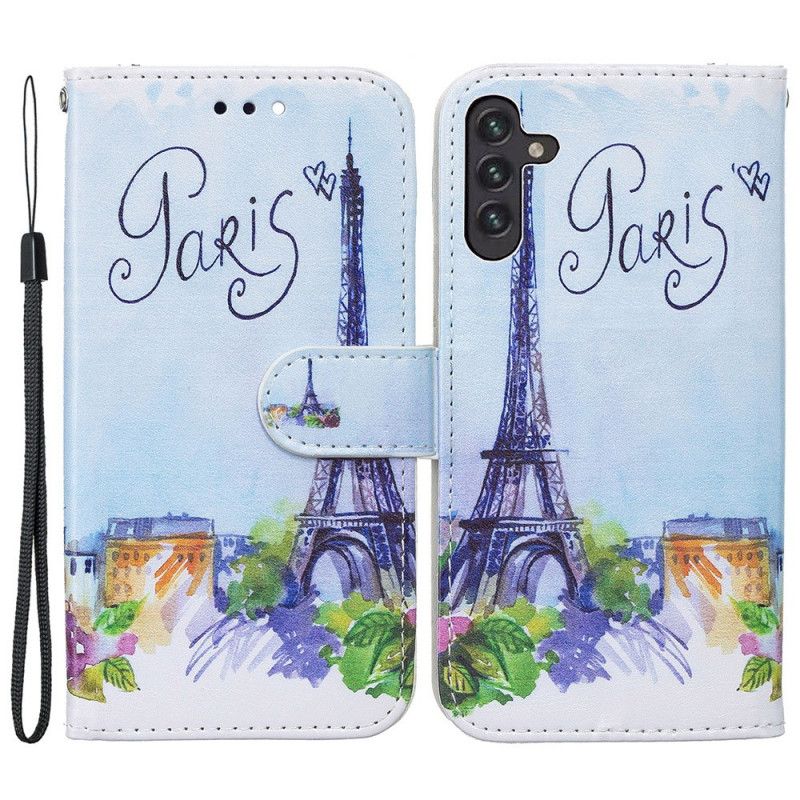 Lærdeksel Folio Deksel Samsung Galaxy A13 5g Maleri Paris