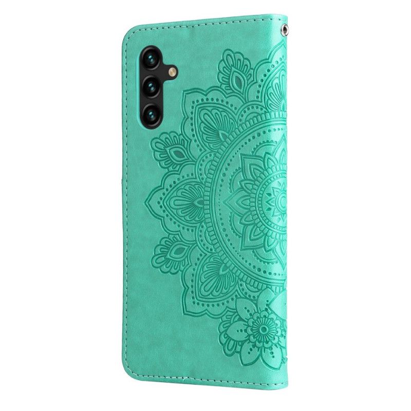 Lærdeksel Folio Deksel Samsung Galaxy A13 5g Mobildeksel Blomstermandala