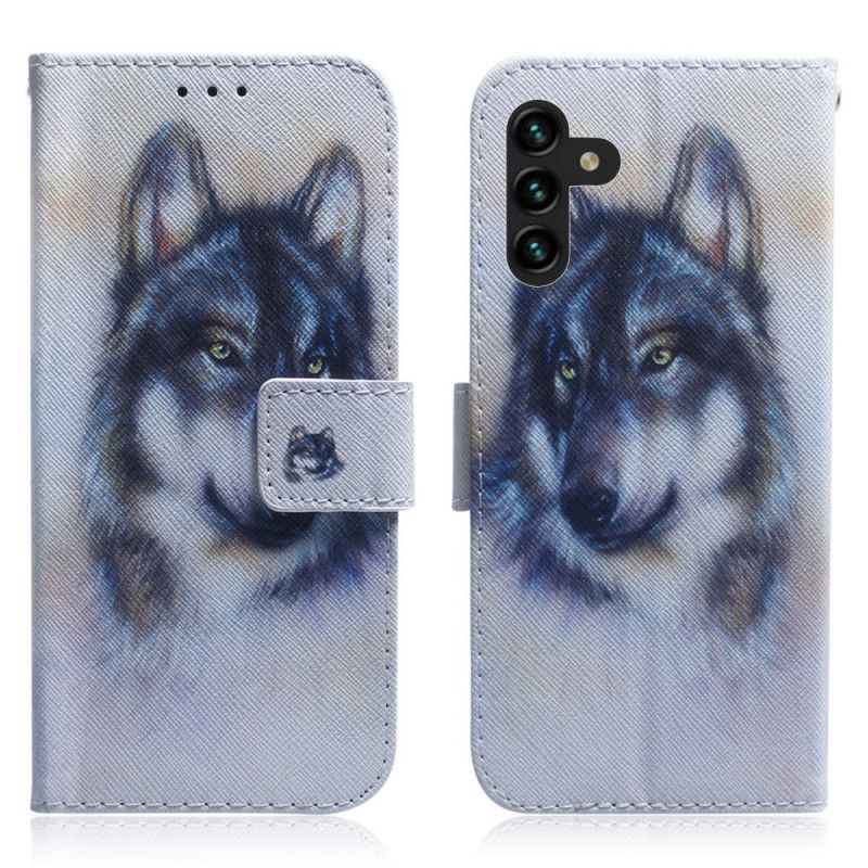 Lærdeksel Folio Deksel Samsung Galaxy A13 5g Mobildeksel Canine Look