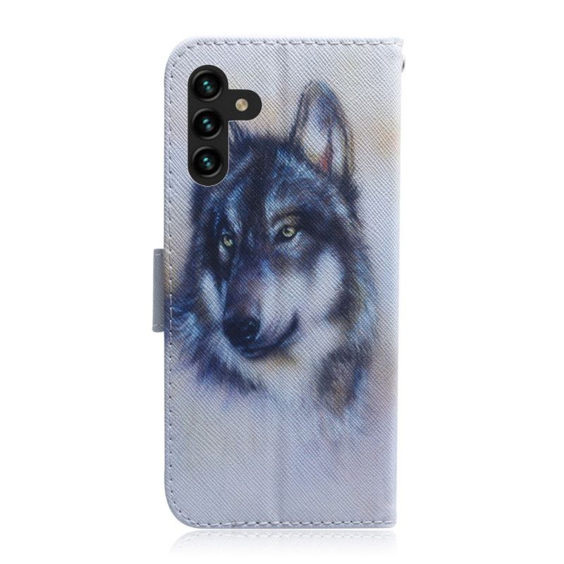 Lærdeksel Folio Deksel Samsung Galaxy A13 5g Mobildeksel Canine Look