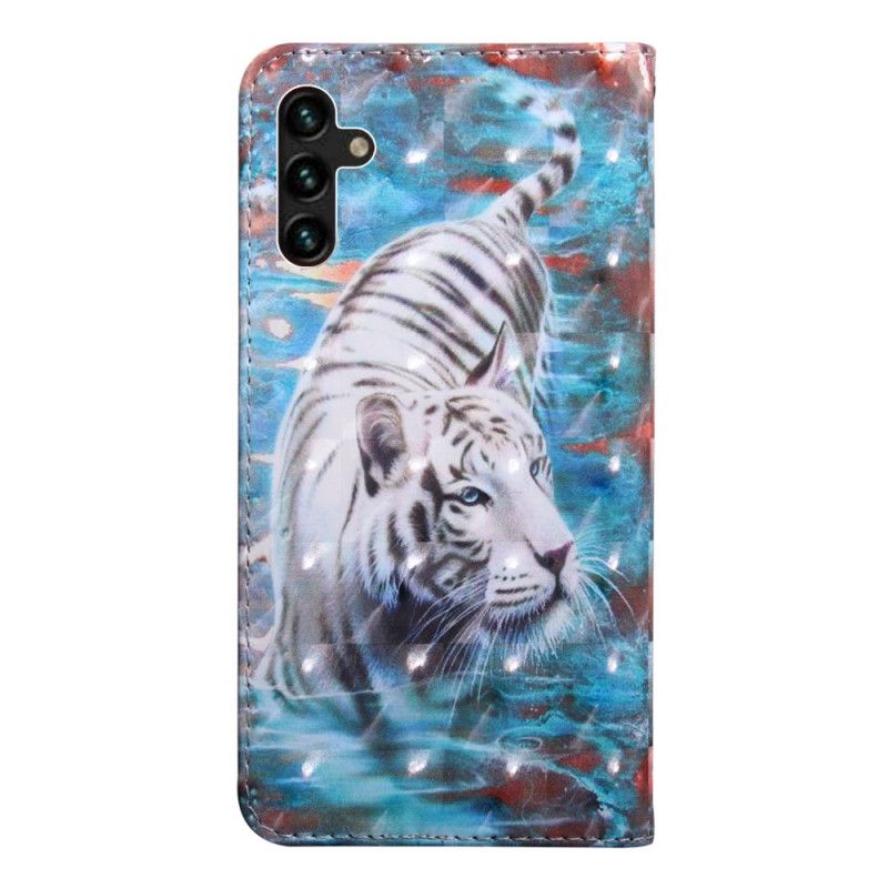 Lærdeksel Folio Deksel Samsung Galaxy A13 5g Tiger In Water