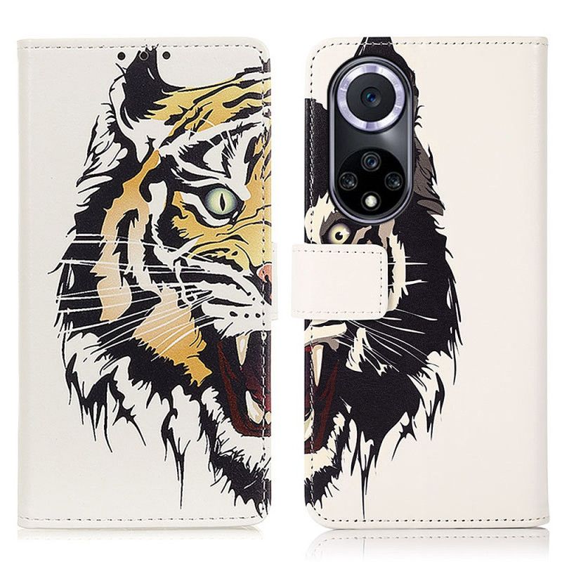 Folio Deksel Huawei Nova 9 / Honor 50 Fierce Tiger Beskyttelse Deksel