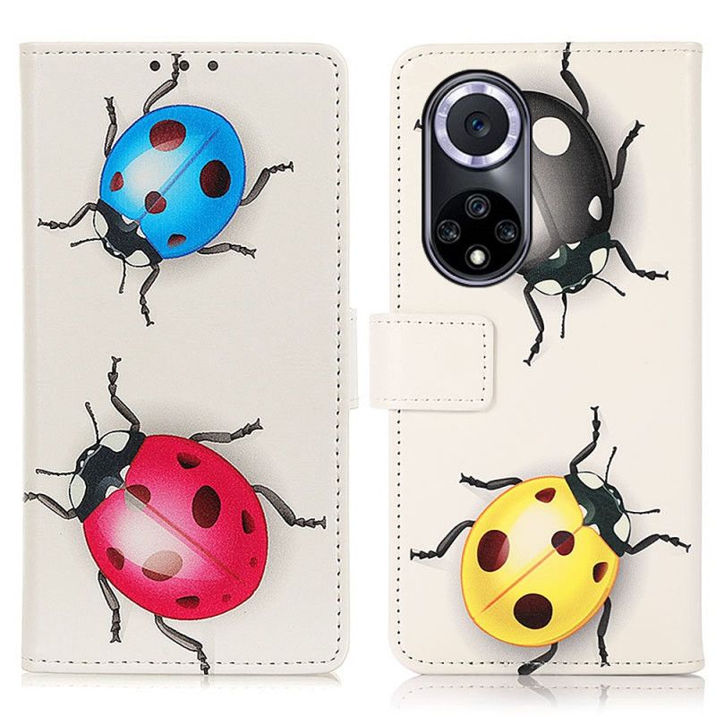 Folio Deksel Huawei Nova 9 / Honor 50 Ladybugs
