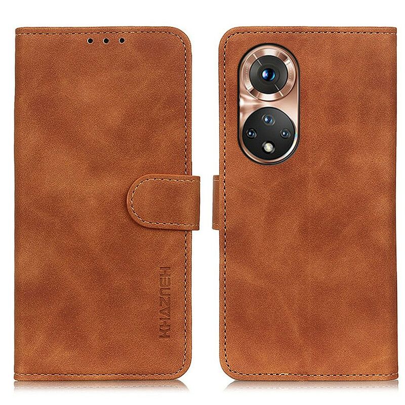 Folio Deksel Huawei Nova 9 / Honor 50 Vintage Khazneh Skinneffekt Beskyttelse Deksel