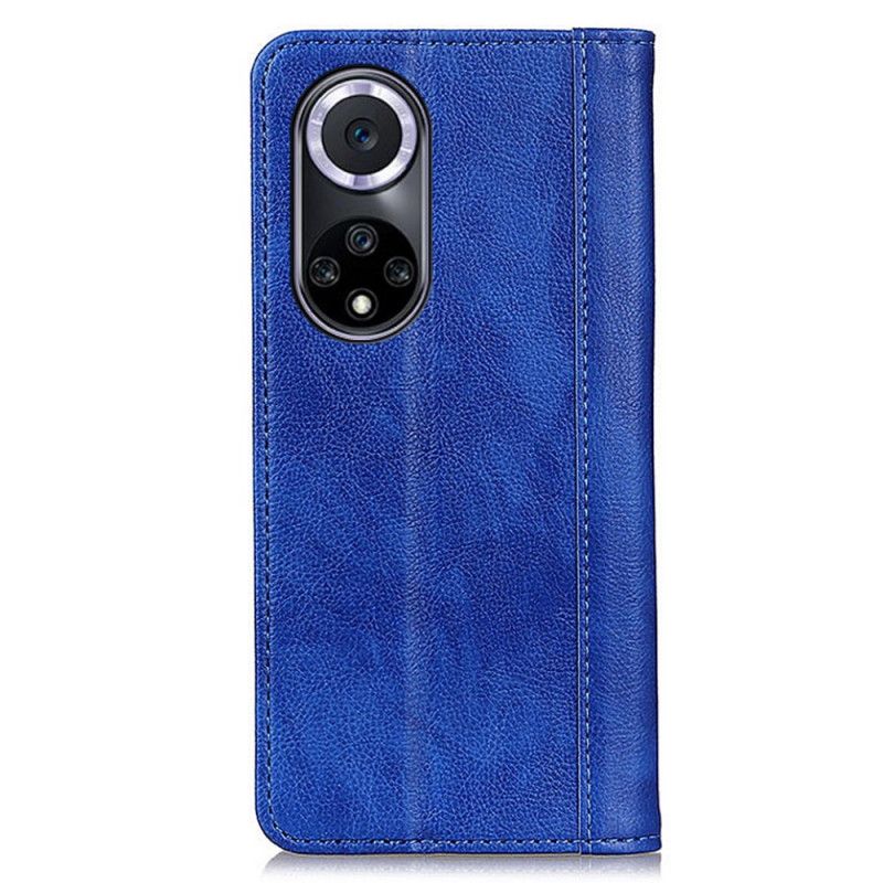 Folio Deksel Lær Huawei Nova 9 / Honor 50 Mobildeksel Elegance Split Litchi Leather