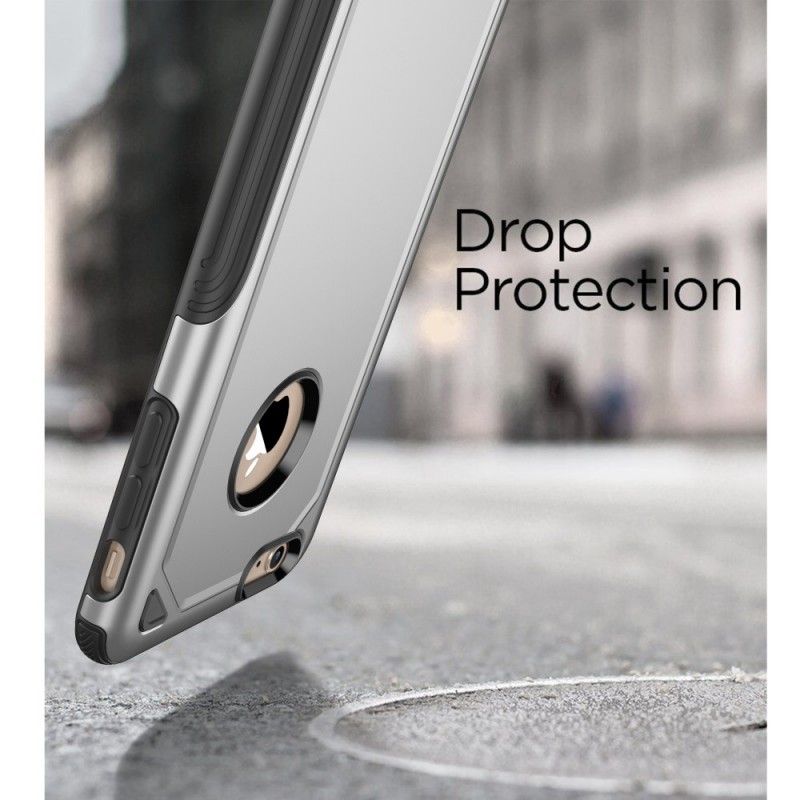 Deksel for iPhone 6 / 6S Svart Premium Metalleffekt