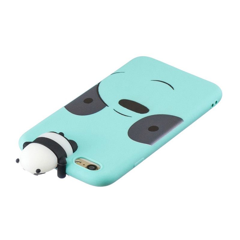 Deksel iPhone 6 / 6S Svart Eric 3D Panda Anti-fall