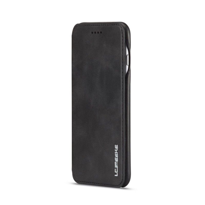 Folio Deksel for iPhone 6 / 6S Svart Lc.Imeeke Skinneffekt