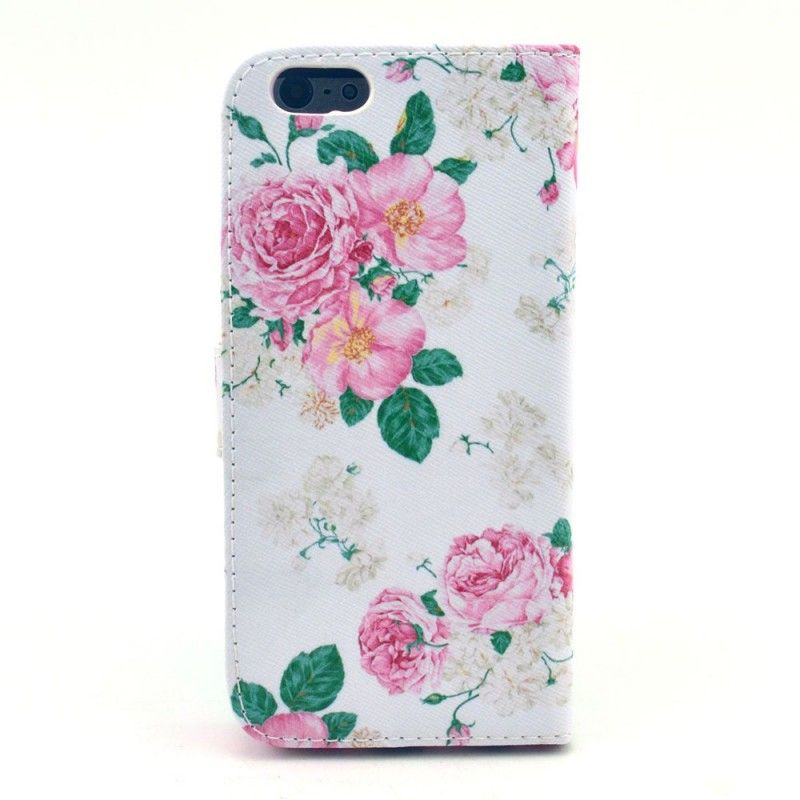 Folio Deksel iPhone 6 / 6S Frihetsblomster