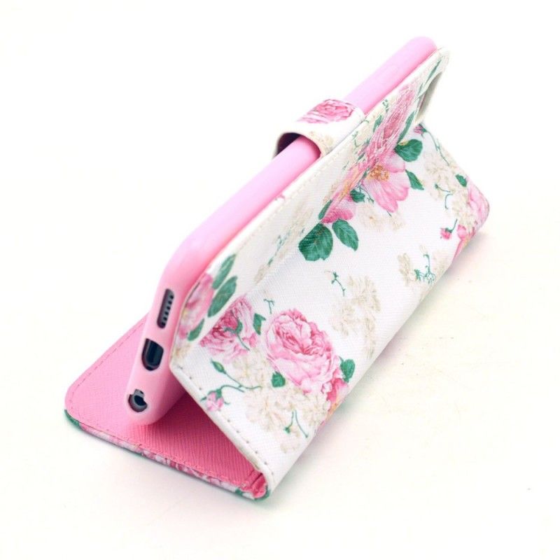 Folio Deksel iPhone 6 / 6S Frihetsblomster