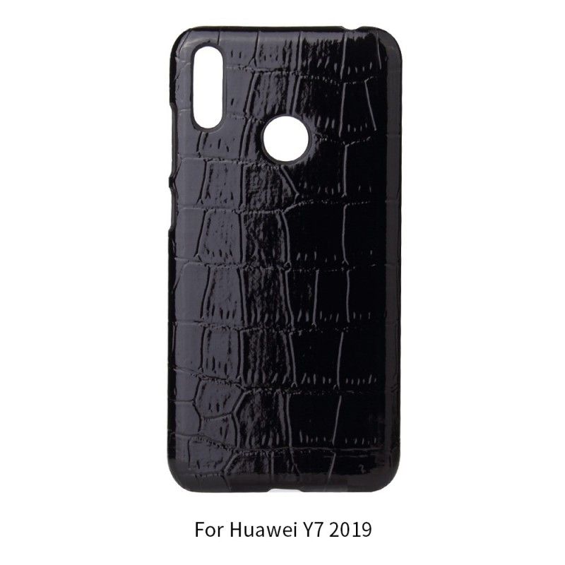 Deksel for Huawei Y6 2019 Krokodillehudeffekt