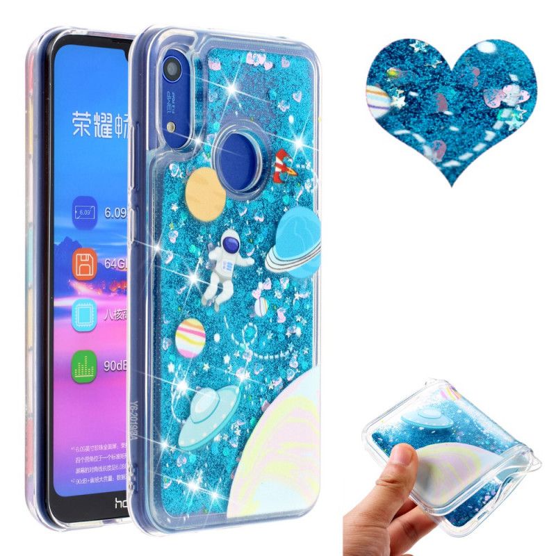 Deksel Huawei Y6 2019 Glitter Astronaut Anti-fall