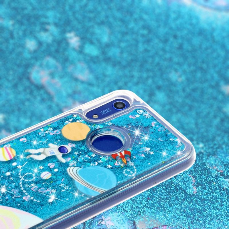 Deksel Huawei Y6 2019 Glitter Astronaut Anti-fall