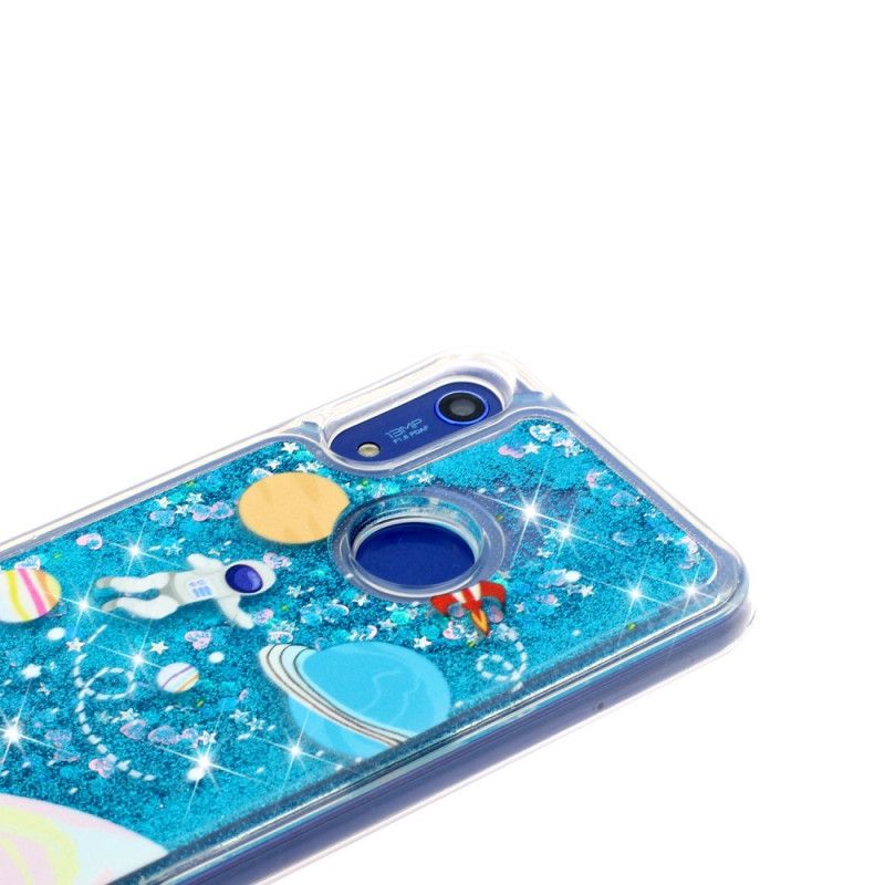 Deksel Huawei Y6 2019 Glitter Astronaut Anti-fall