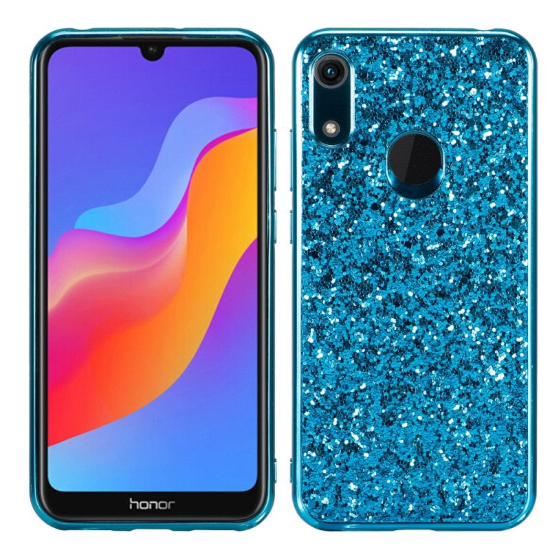 Deksel Huawei Y6 2019 Rød Premium Glitter