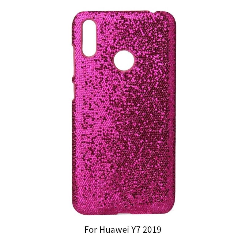 Deksel Huawei Y6 2019 Svart Paljetter