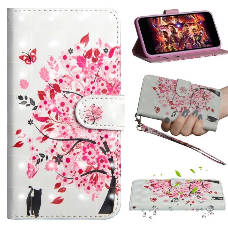 Folio Deksel for Huawei Y6 2019 Rosa Tre