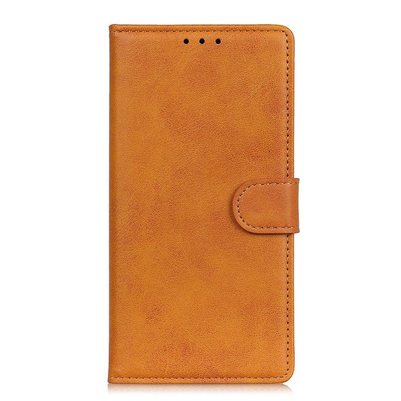 Folio Deksel Huawei Y6 2019 Svart Retro Matt Skinneffekt Anti-fall