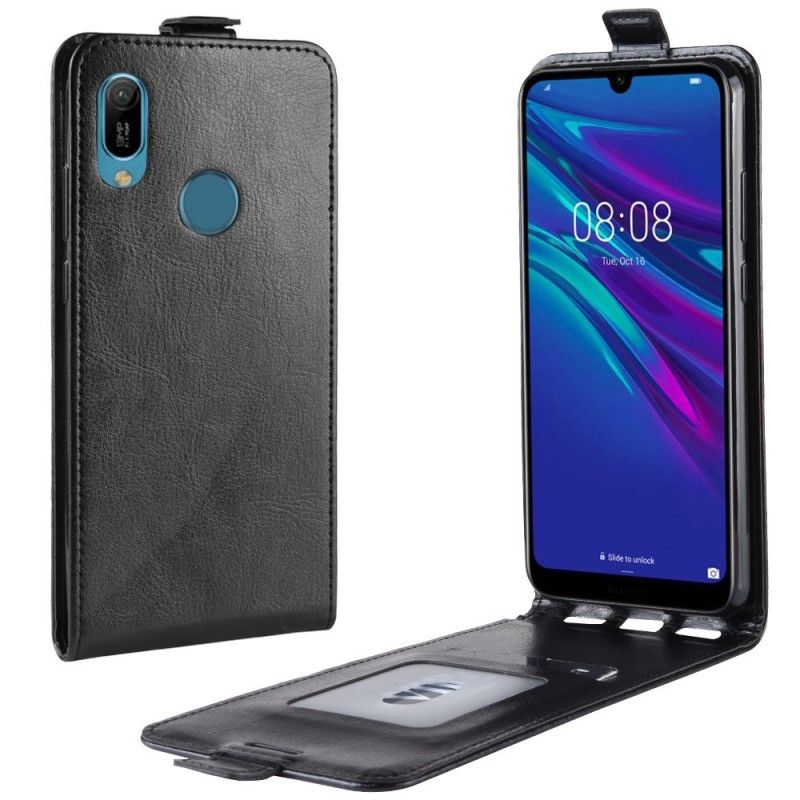 Folio Deksel Huawei Y6 2019 Svart Sammenleggbar