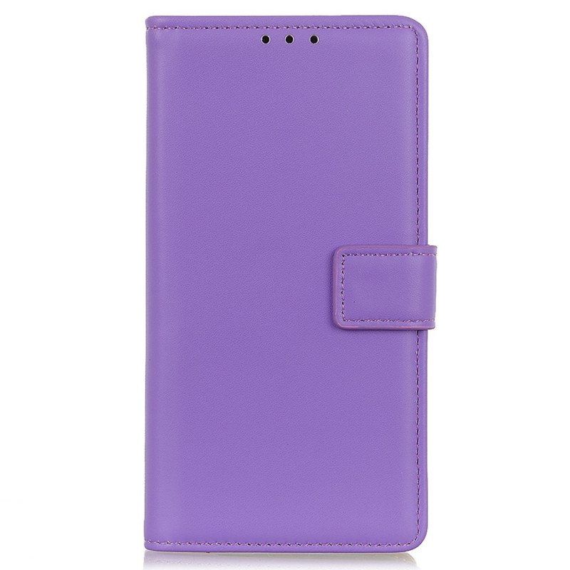 Folio Deksel Til Samsung Galaxy A14 / A14 5G Skinn Styling