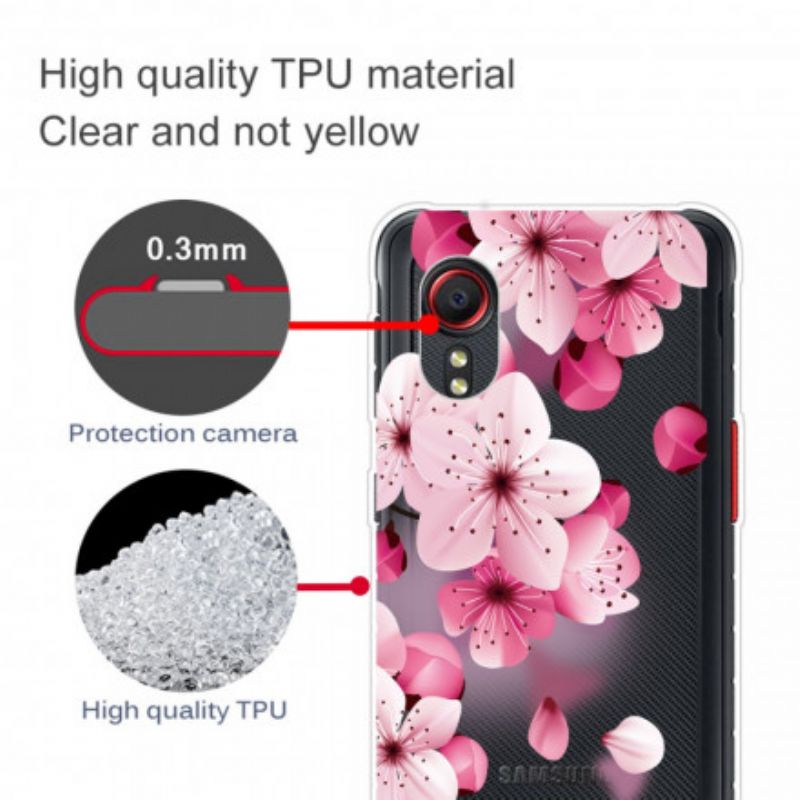 Deksel Samsung Galaxy Xcover 5 Små Rosa Blomster Beskyttelse Deksel