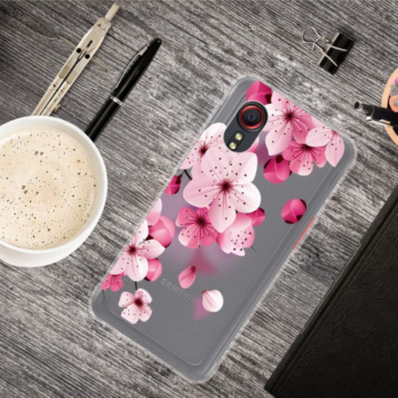 Deksel Samsung Galaxy Xcover 5 Små Rosa Blomster Beskyttelse Deksel