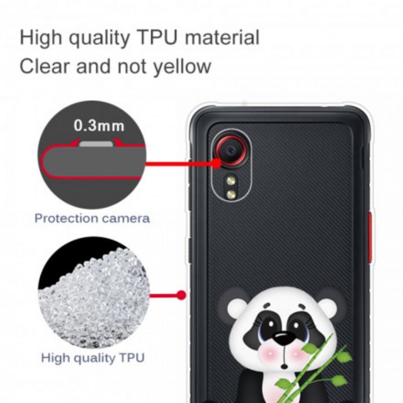 Deksel Samsung Galaxy Xcover 5 Transparent Sad Panda