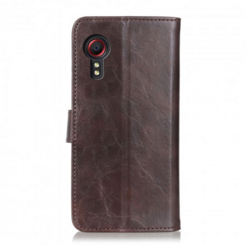 Folio Deksel Samsung Galaxy Xcover 5 Bison Skinneffekt