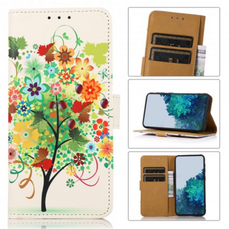 Folio Deksel Samsung Galaxy Xcover 5 Blomstrende Tre