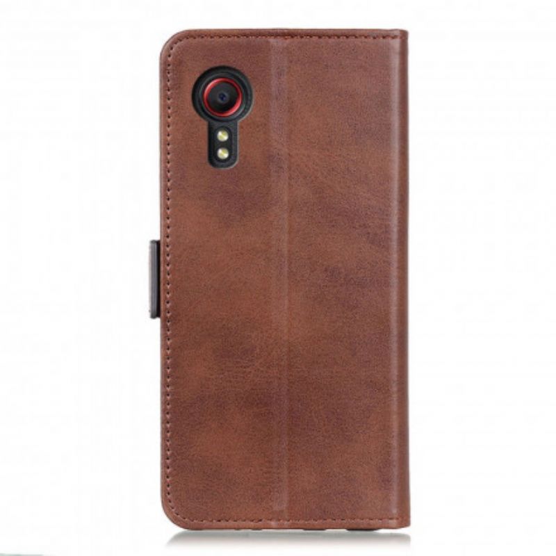 Folio Deksel Samsung Galaxy Xcover 5 Dobbel Klaff