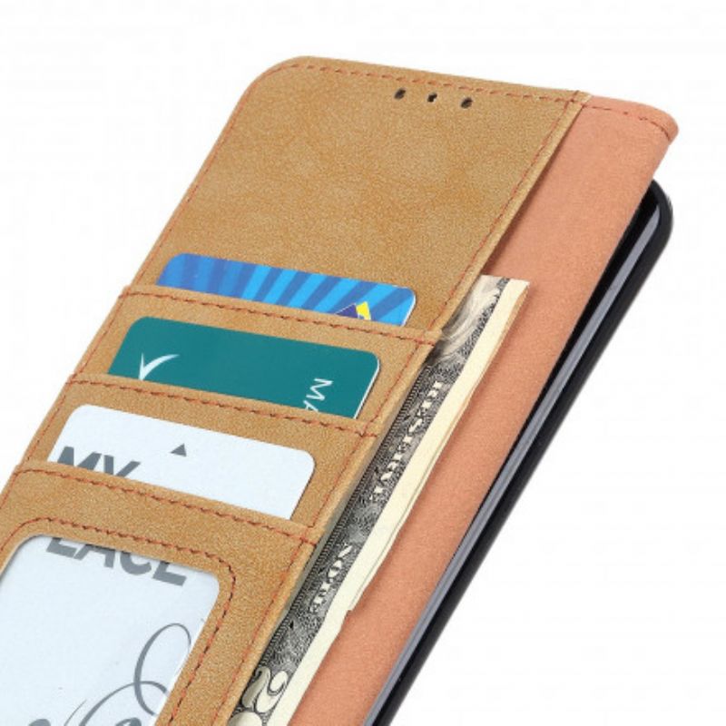 Folio Deksel Samsung Galaxy Xcover 5 Faux Leather Split Retro Khazneh Beskyttelse Deksel