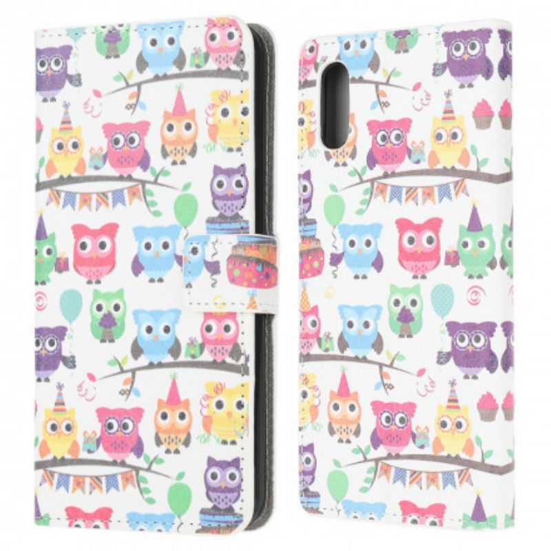 Folio Deksel Samsung Galaxy Xcover 5 Flere Ugler