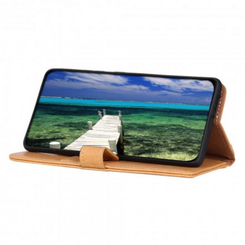 Folio Deksel Samsung Galaxy Xcover 5 Nesehorn I Imitert Skinn