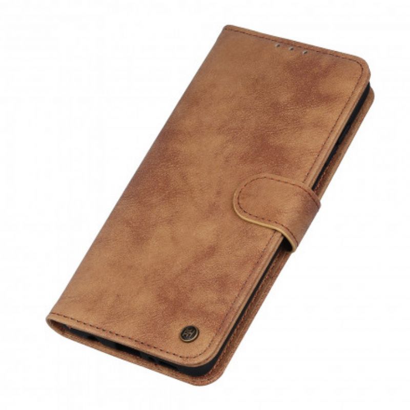 Folio Deksel Samsung Galaxy Xcover 5 Style Leather Vintage Rivet Beskyttelse Deksel