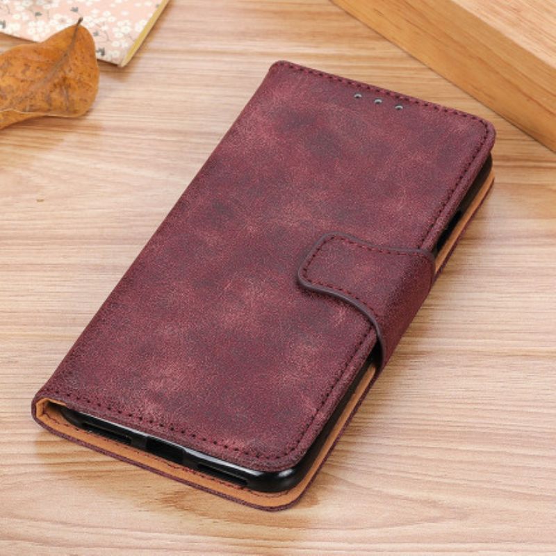 Folio Deksel Samsung Galaxy Xcover 5 Vintage Split Leather