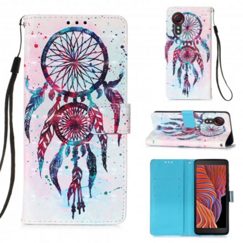 Folio Deksel Samsung Galaxy Xcover 5 Watercolor Dream Catcher