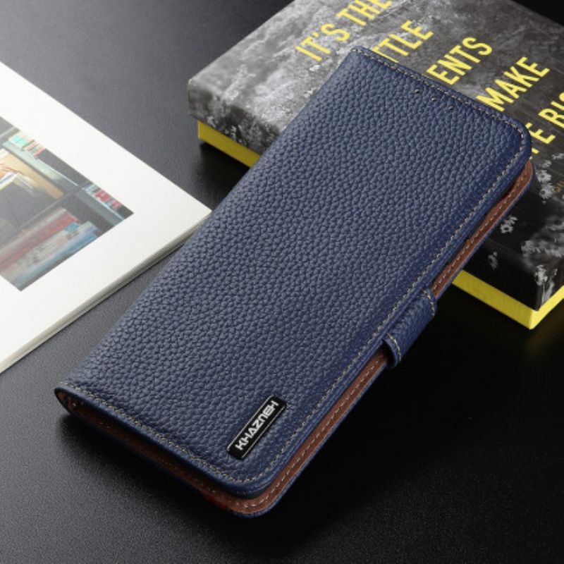 Folio Deksel Til Samsung Galaxy Xcover 5 Khazneh Lychee Leather