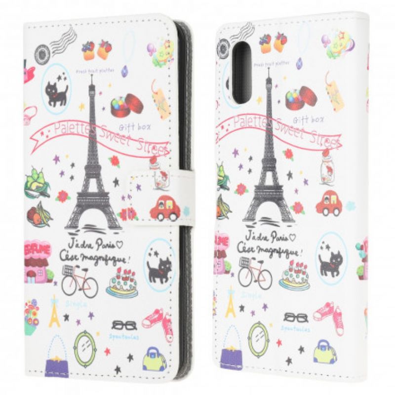 Lærdeksel Folio Deksel Samsung Galaxy Xcover 5 Jeg Elsker Paris