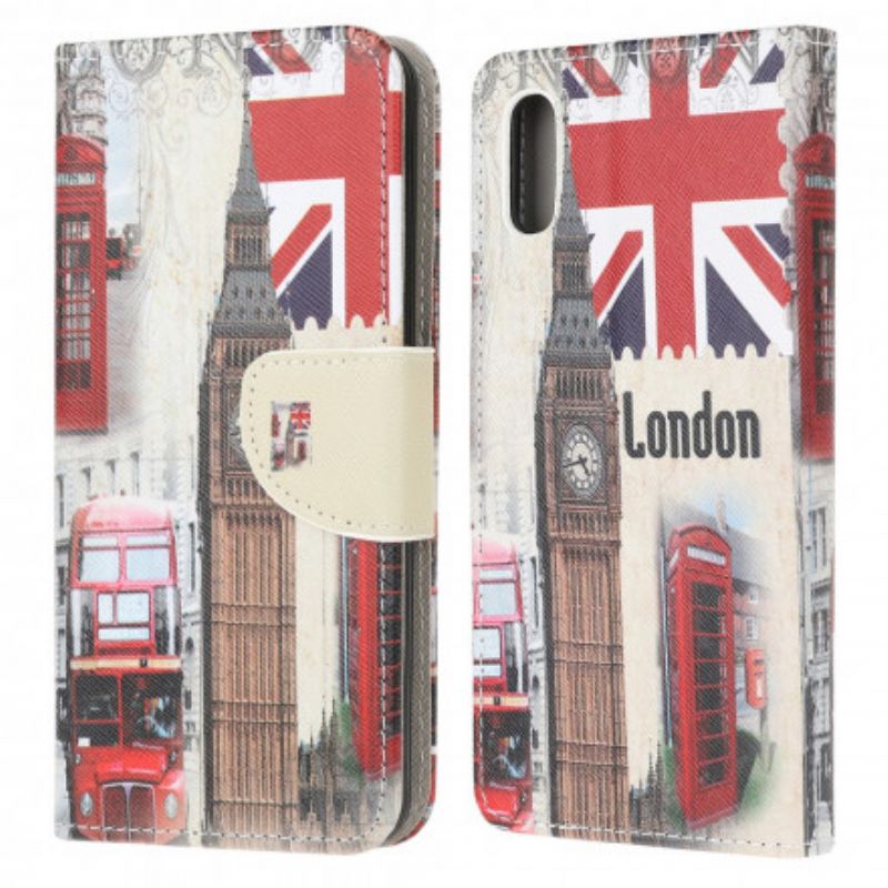 Lærdeksel Folio Deksel Samsung Galaxy Xcover 5 London Life