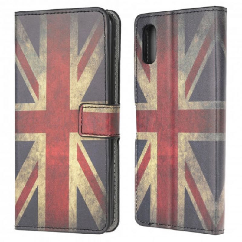 Lærdeksel Folio Deksel Samsung Galaxy Xcover 5 Mobildeksel Flag England