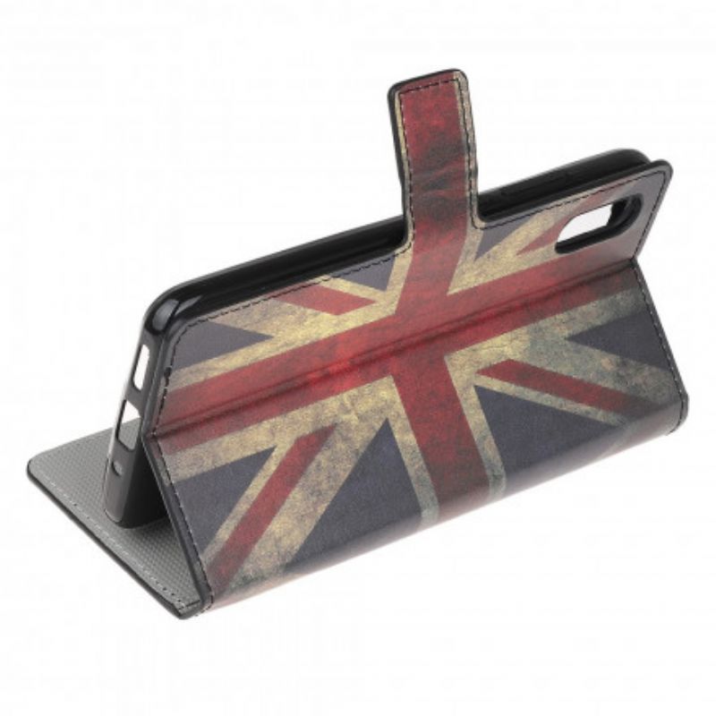 Lærdeksel Folio Deksel Samsung Galaxy Xcover 5 Mobildeksel Flag England