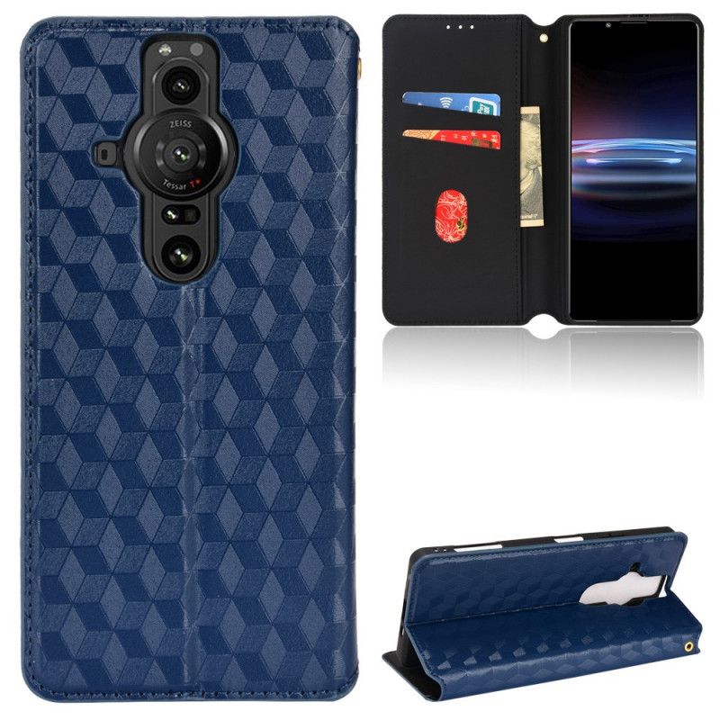 Folio Deksel Sony Xperia Pro-i Diamond Leather Effect