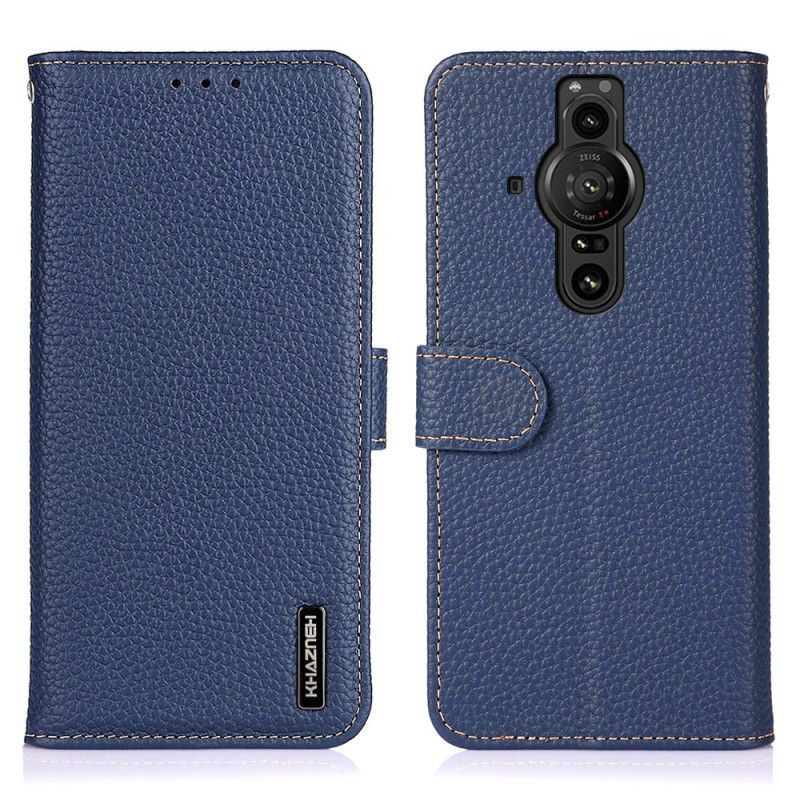 Folio Deksel Sony Xperia Pro-i Lychee Leather Khazneh