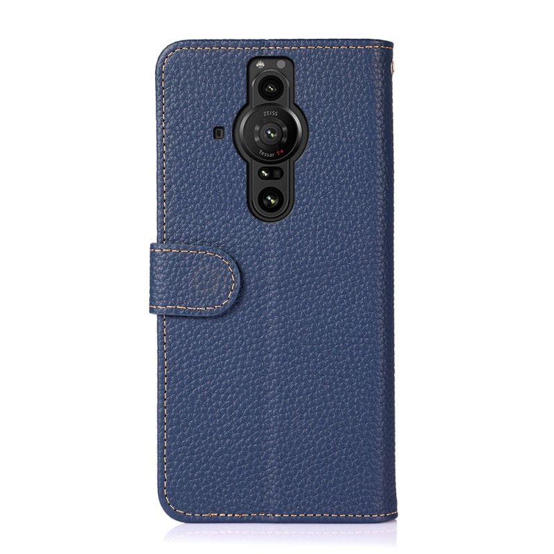 Folio Deksel Sony Xperia Pro-i Lychee Leather Khazneh