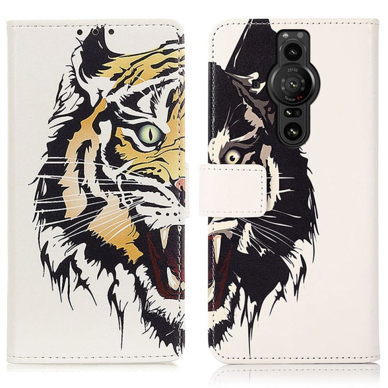 Folio Deksel Til Sony Xperia Pro-i Fierce Tiger